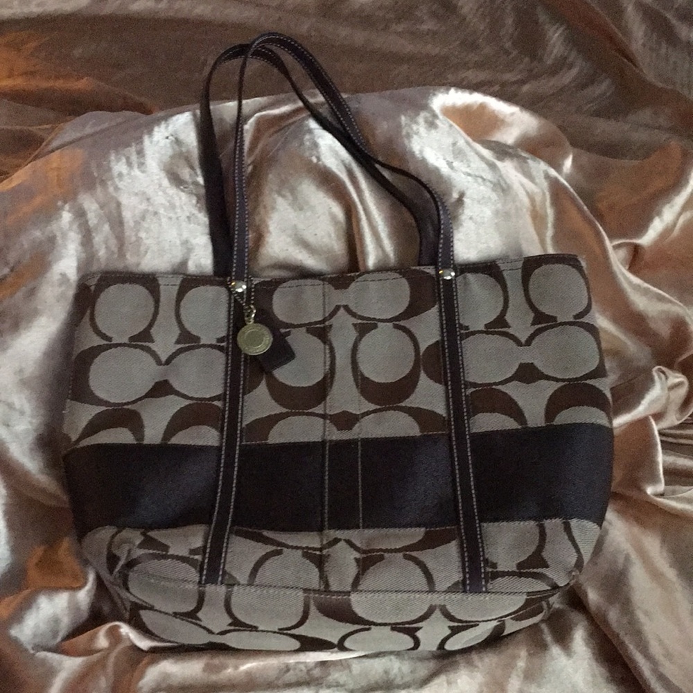 Classic Brown & Tan Coach Purse